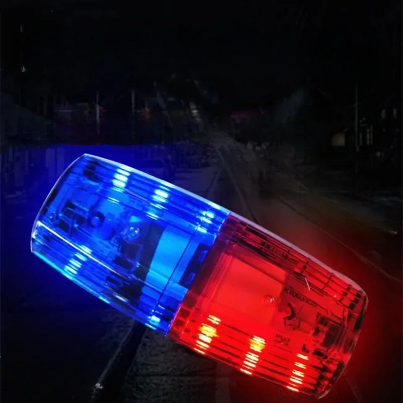 LED Red Blue Multifunction Clip Flashing Warning Safety Shoulder Police Lights USB Charging Emergency Lamp Bicycle Accessories