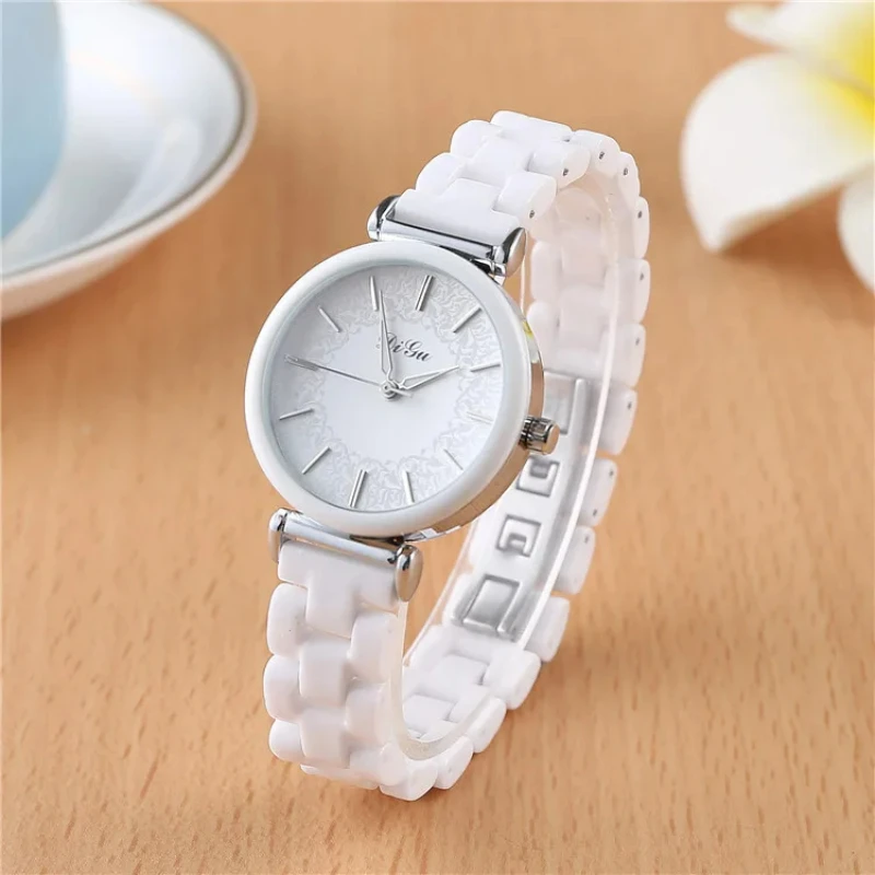 Ceramic Bracelet Wristwatches Women Luxury Ladies Quartz Watch Fashion Women Watches reloj mujer date Clock for Female