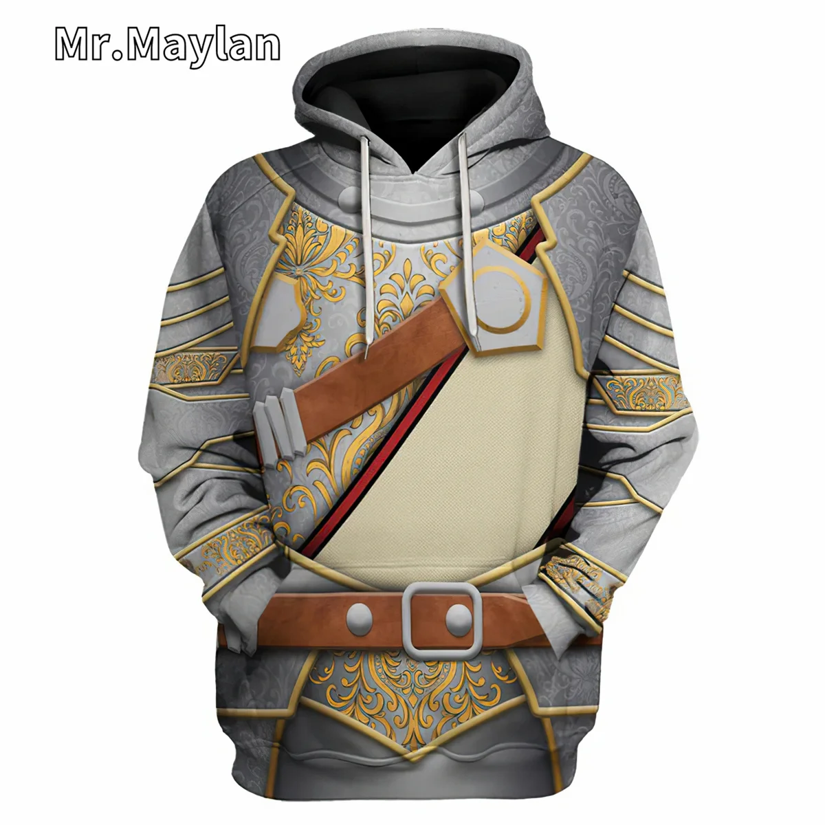 Paladin kostum Cosplay pria, baju berolahraga kasual Pullover ritsleting penuh cetak 3D Unisex, sweater Hoodie pria Streetwear