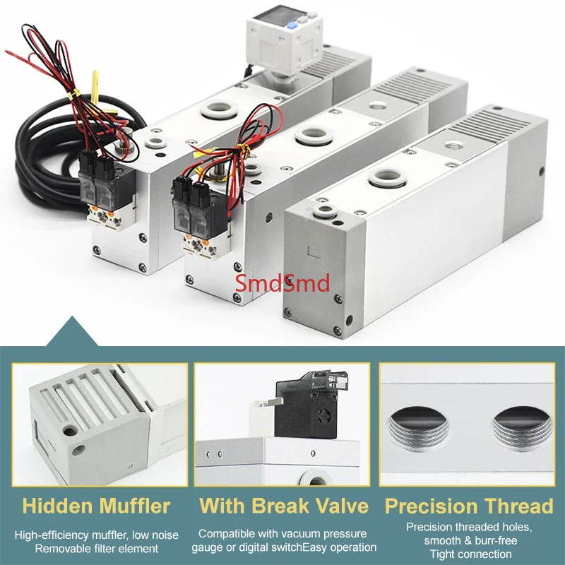 Multistage Vacuum Ejector ZL112 ZL212 Vacuum Pump System for Industrial Automation ZL112-GN ZL212-GN ZL212-D ZL112-K25LZD-DN