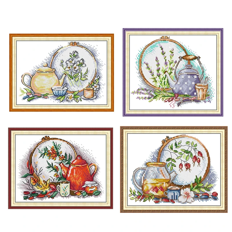 Diagonal Lane cross stitch kit  aida 14ct 11ct count print canvas hand sew cross-stitching embroidery DIY handmade needlework