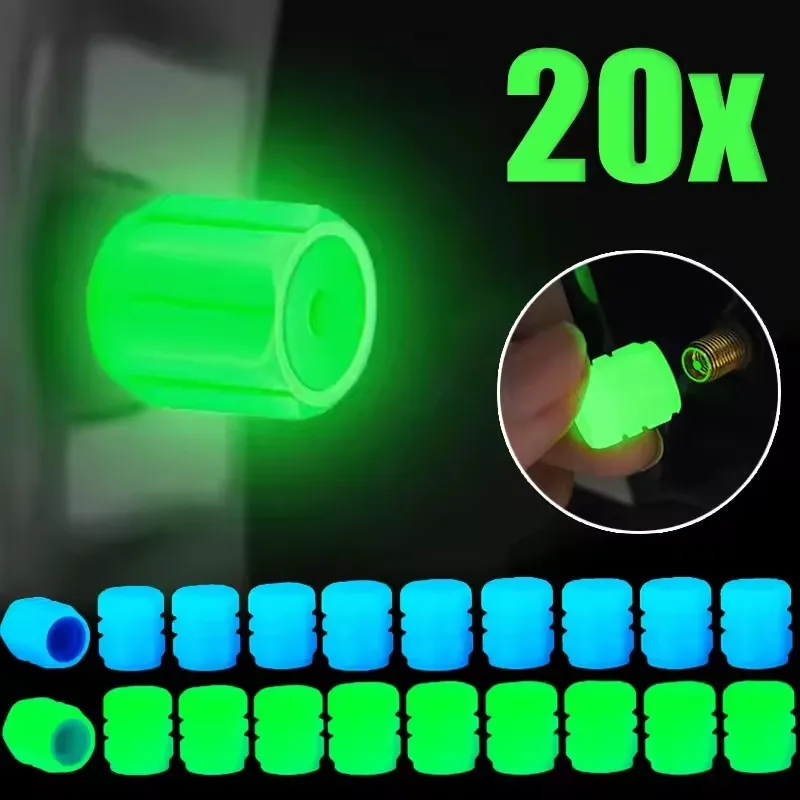 أغطية صمامات الإطارات المضيئة: ديكور للسيارة والدراجات النارية والدراجات والسكوتر الكهربائي