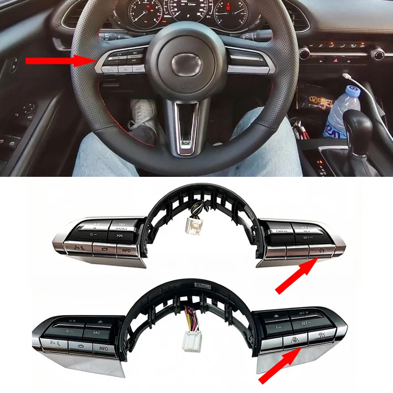 

New Genuine Cruise Control Button Wheel Button Audio Switch For Mazda 3 Axela 2020