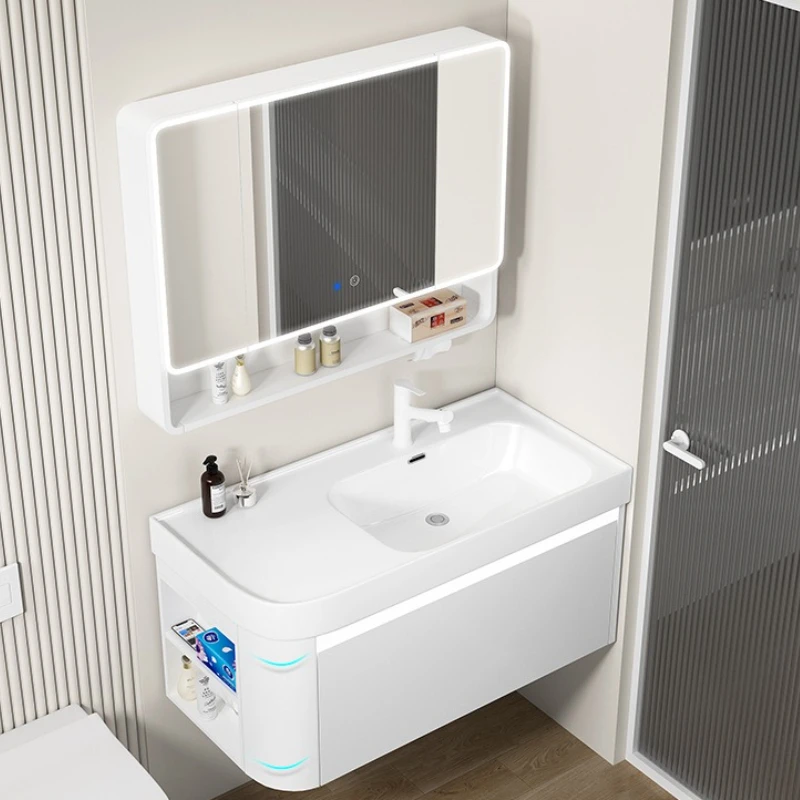 Side Storage Villa Bathroom Cabinets Hotel New Style Decoration Bathroom Cabinets Indoors Home Furniture Gabinete De Baño Lsysg