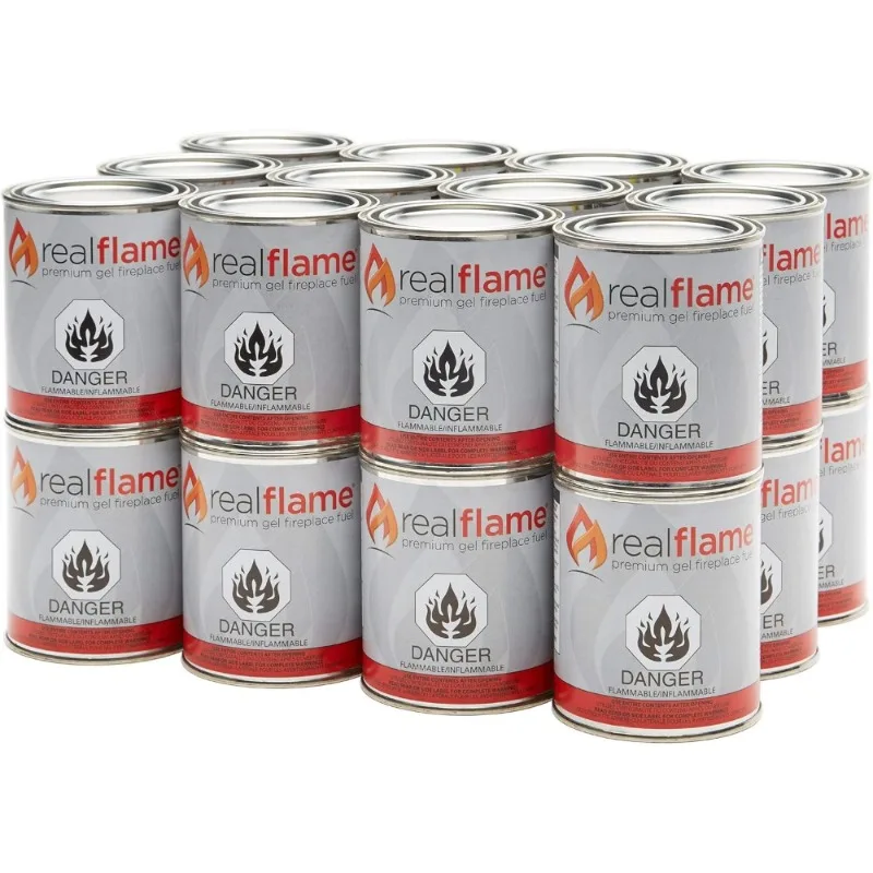 

US Shipping Gel Fuel Cans 24-Pack Gelled Isopropyl Alcohol for Indoor Outdoor Fireplaces