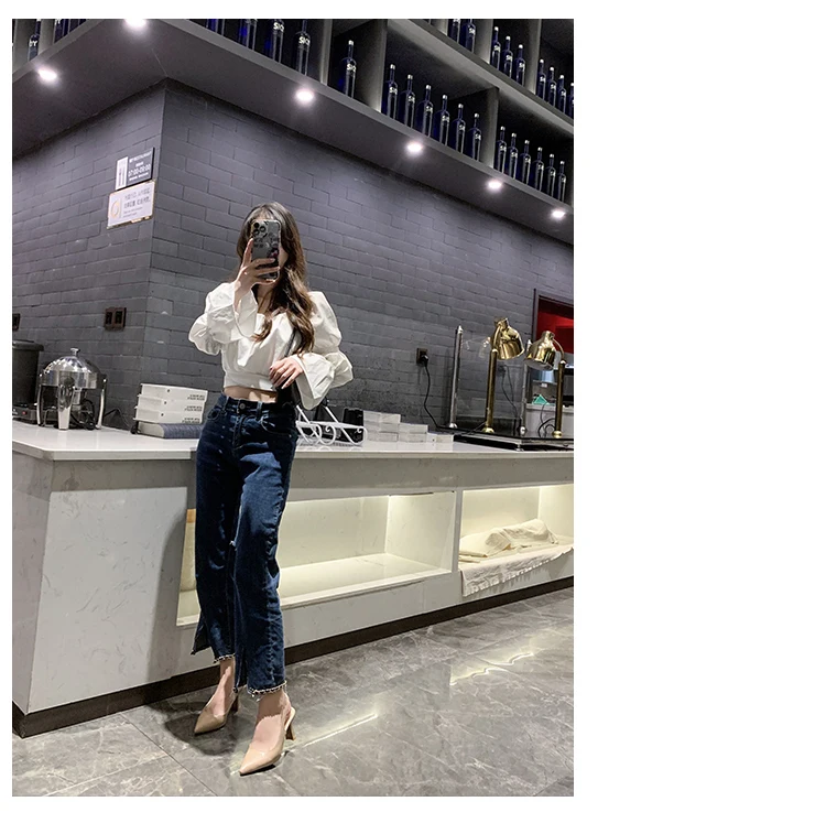 Sandalias retro de tacón grueso con punta abierta para mujer, zapatos de trabajo sin talón, profesionales, de corte bajo, a l...