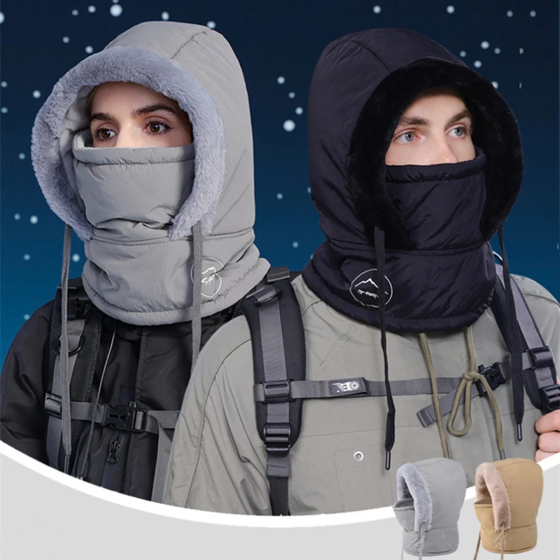 Balaclava Cold Weather Windproof Ski Visor Winter Breathable Thermal Face Mask Neck Warmer Scarf Helmet Hood Cycling Neck Warmer