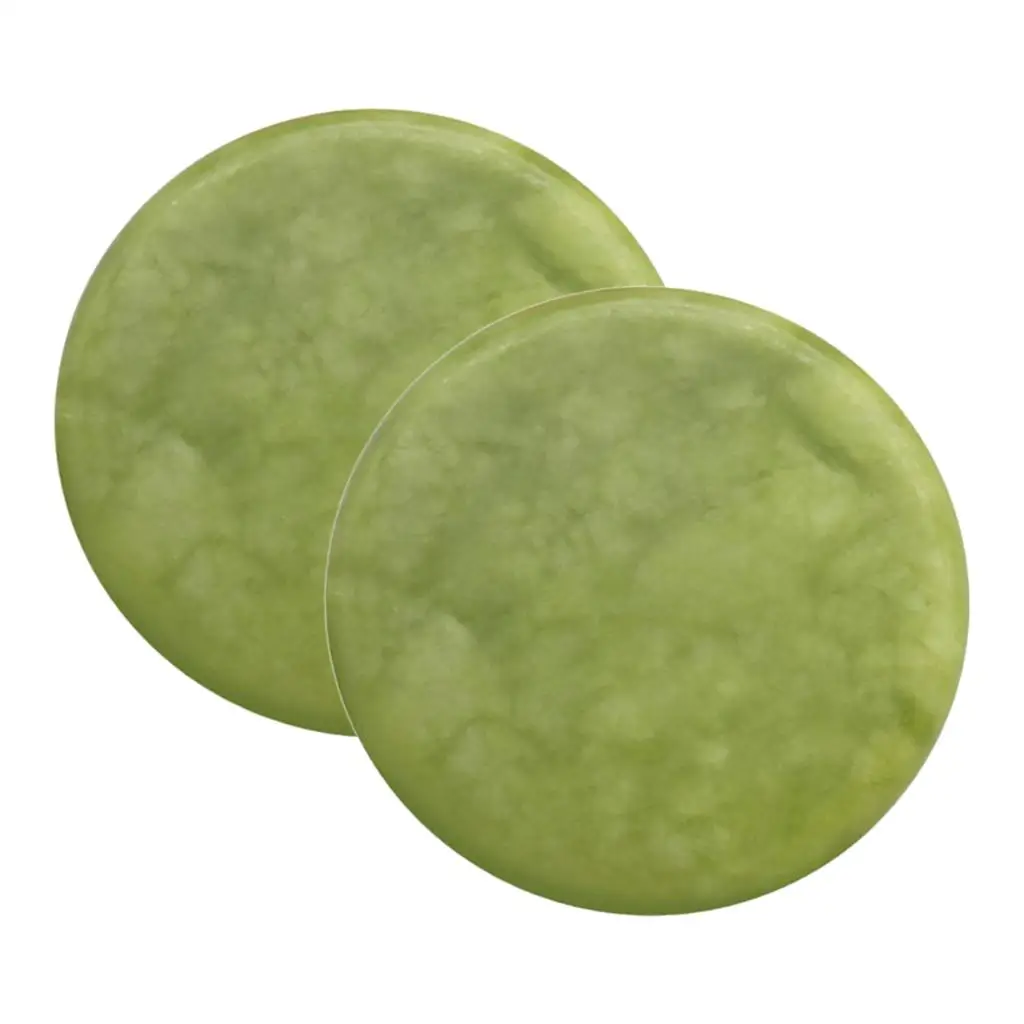 Polished Green Jade Massage Stones Set Energy Basalt Rock Hot Spa Body Facial Deep Tissue Massage for Home Use