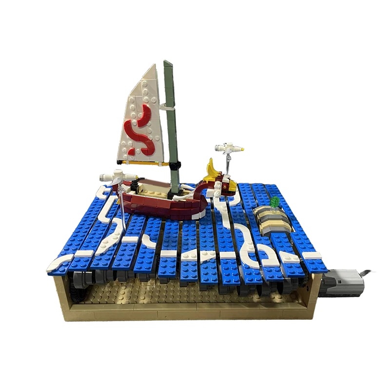 732pcs MOC Adventure On The Great Sea Creator Model Building Blocks Toy DIY Birthday Creative Display Brick Assemble Collection