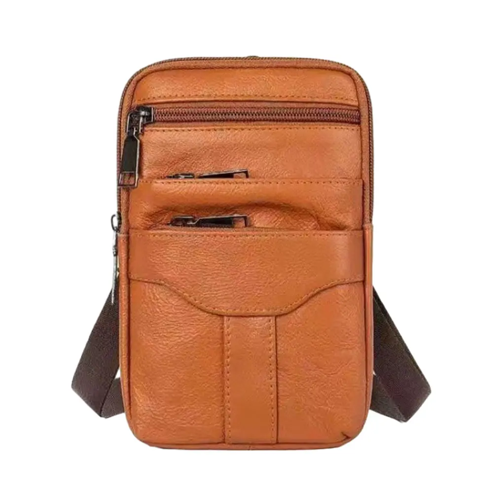 Stylish Belt Bag For Men Made Of Premium Leather Wide Application Thoughtful Gift Crossbody Bags