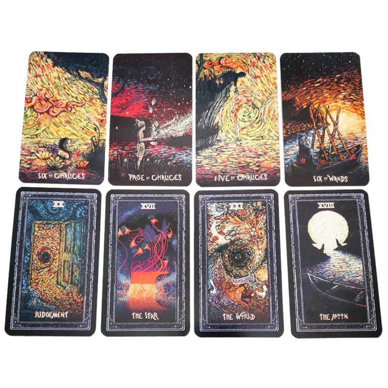 Prisma Tarot Cards In English Letters Family Gathering Board Game Cards Mysterious Divination Prophecy Card