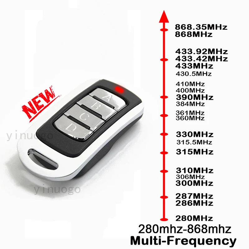 Imagem -02 - Daspi-garage Door Opener Controle Remoto Zero 43392 Mhz