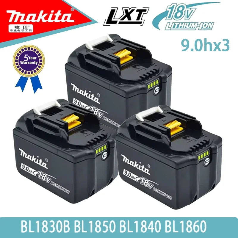 18V 9.0Ah 100% genuine original Makita  battery, Makita electric tool BL1860 BL1850B BL1850 BL1840 BL1830 rechargeable battery