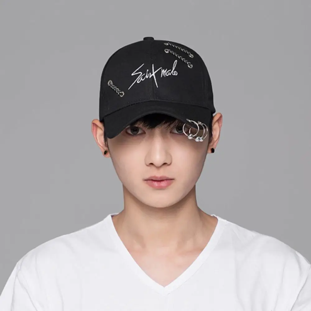 Anti-Sun Letter Embroidery Baseball Caps Fashion Retro Printing Fishing Cap Dacron Adjustable Sunscreen and Shading Hat