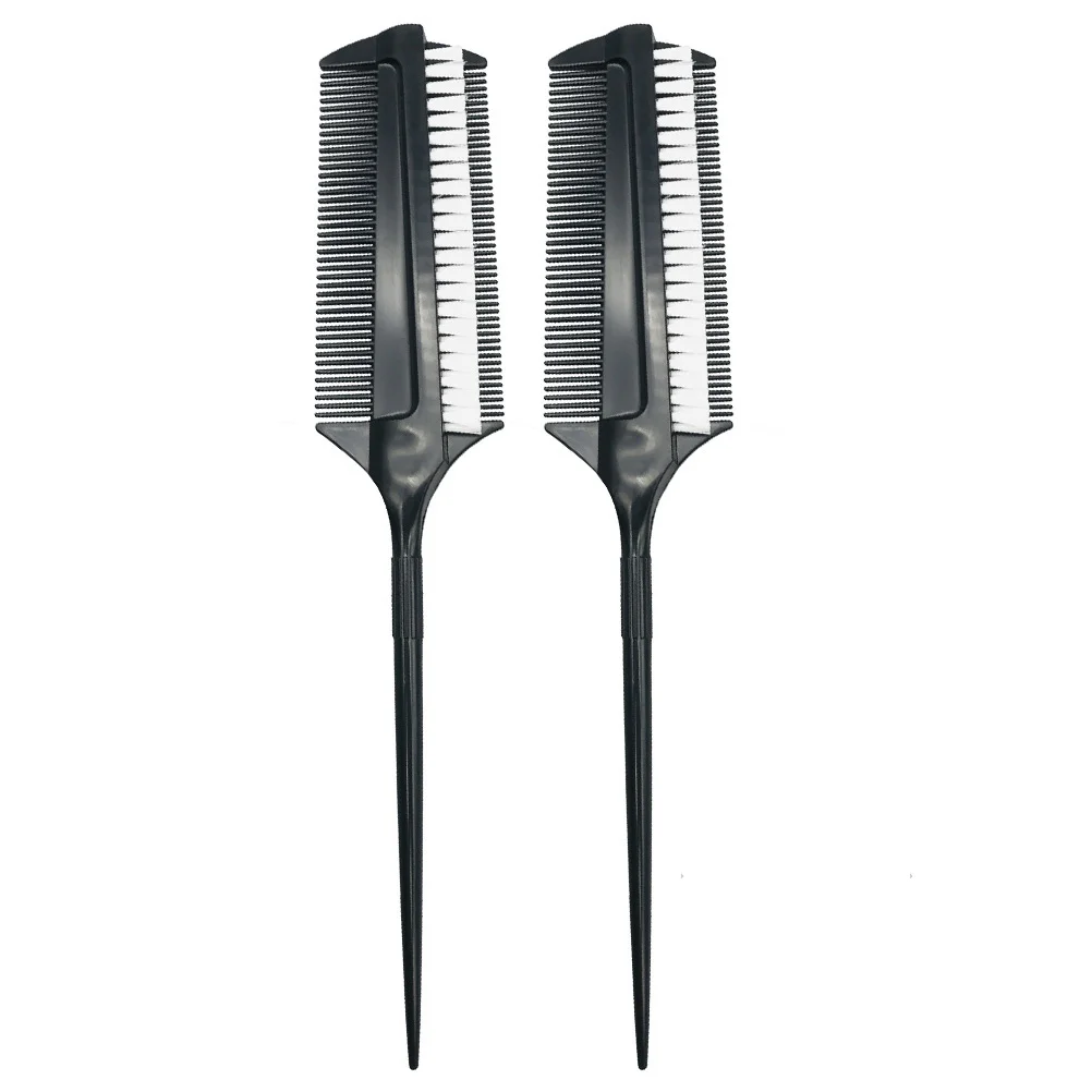 2Pcs Hair Dyeing Comb Brush Multi Functional Coloring Applicator for Salon At Home Easy DIY Hair Care Solution