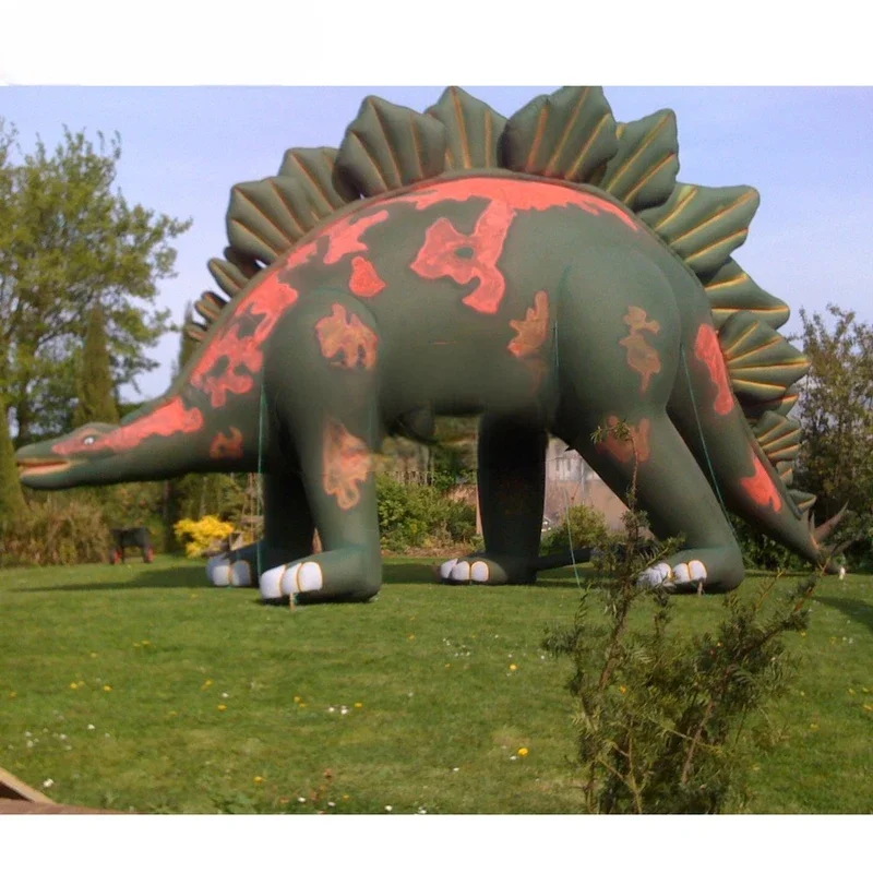 Giant Inflatable Stegosaurus Promotional Display Giant Dinosaur For Advertising 8M Blow Molded Dinosaur Balloon