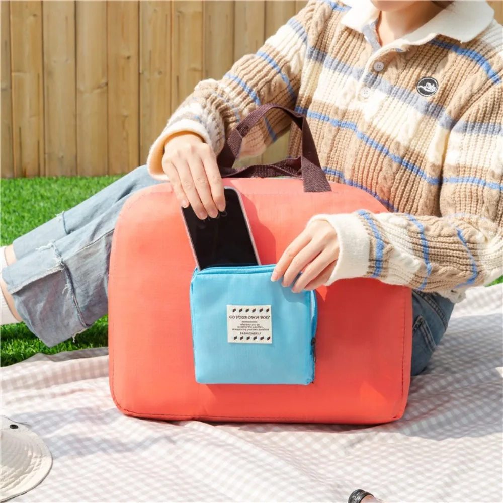 

Foldable Travel Storage Bag Large Capacity Multifunction Travel Luggage Bag Clothes Pouch Oxford Trip Duffel Bag