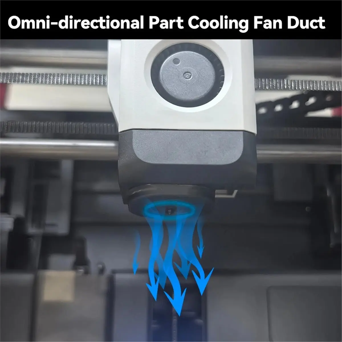 Punctual- Upgraded Air Duct for Bambu X1C/X1E/P1P/P1S Hotend Upgraded Kit Air Fan Duct for Bambu Lab X1 P1 3D Printer Parts