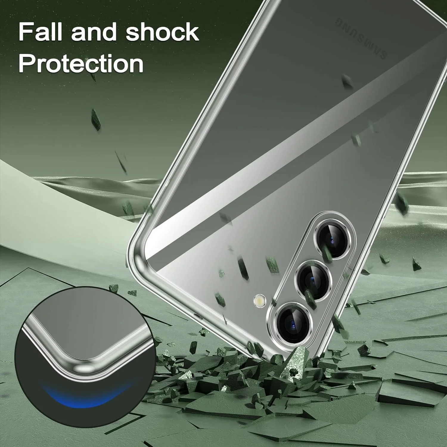 Ultradünne, klare Silikon-Softhülle für Samsung Galaxy S25 Ultra S24 S23 S21 FE S22 Ultra Plus Cover für Samsung A14 A34 A54 – Detail 2