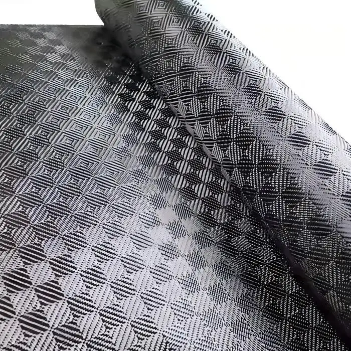 Premium 3K Jacquard Carbon Fabric, Mini Checkerboard Pattern, 240gsm, 1m Width Carbon Fiber Cloth for DIY Wrapping Custom Projec