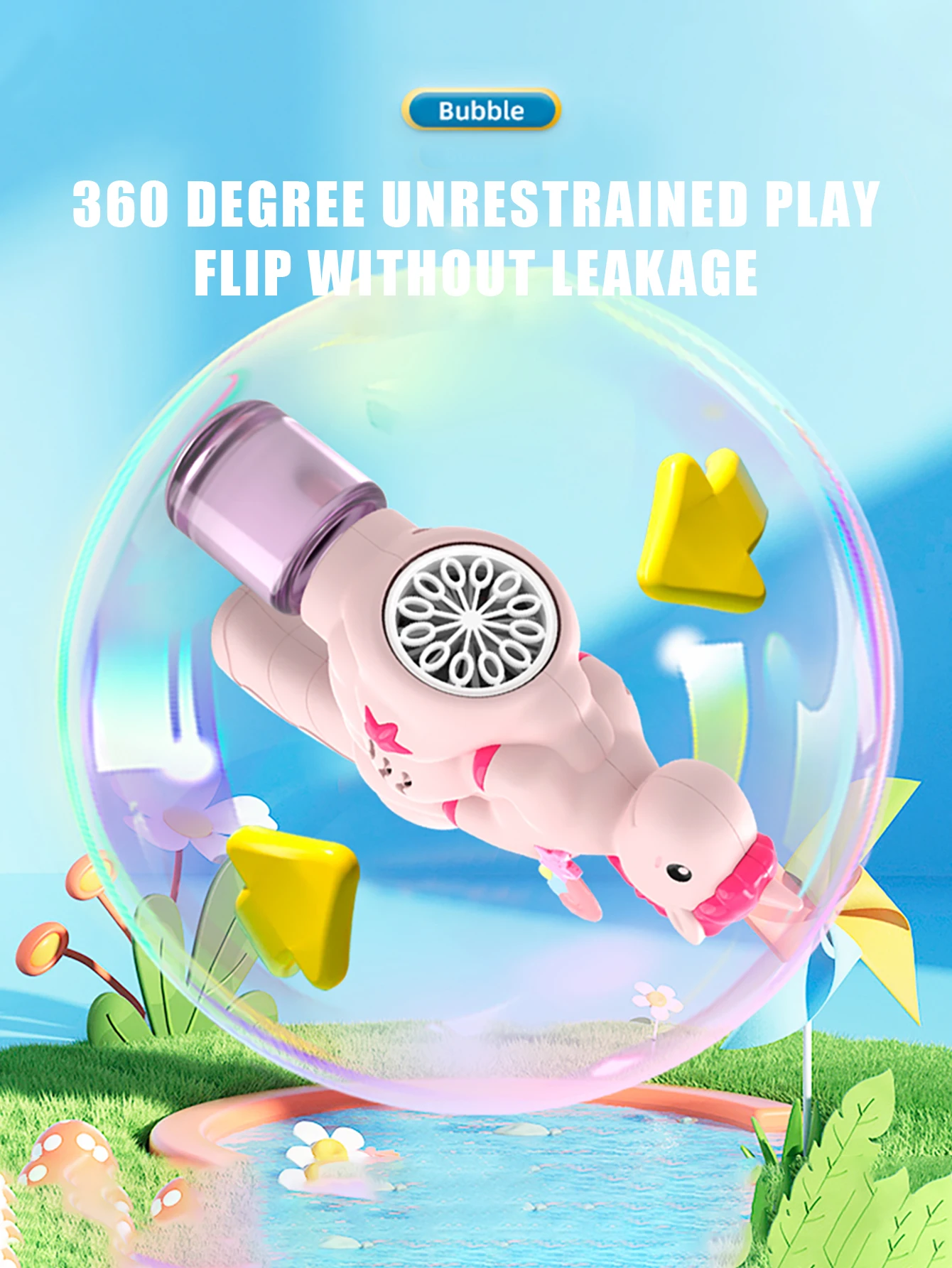 ユニコーンバブルマシン、レインボーポニー型バブルマシン、子供用屋外遊びおもちゃ、パーティーと結婚式