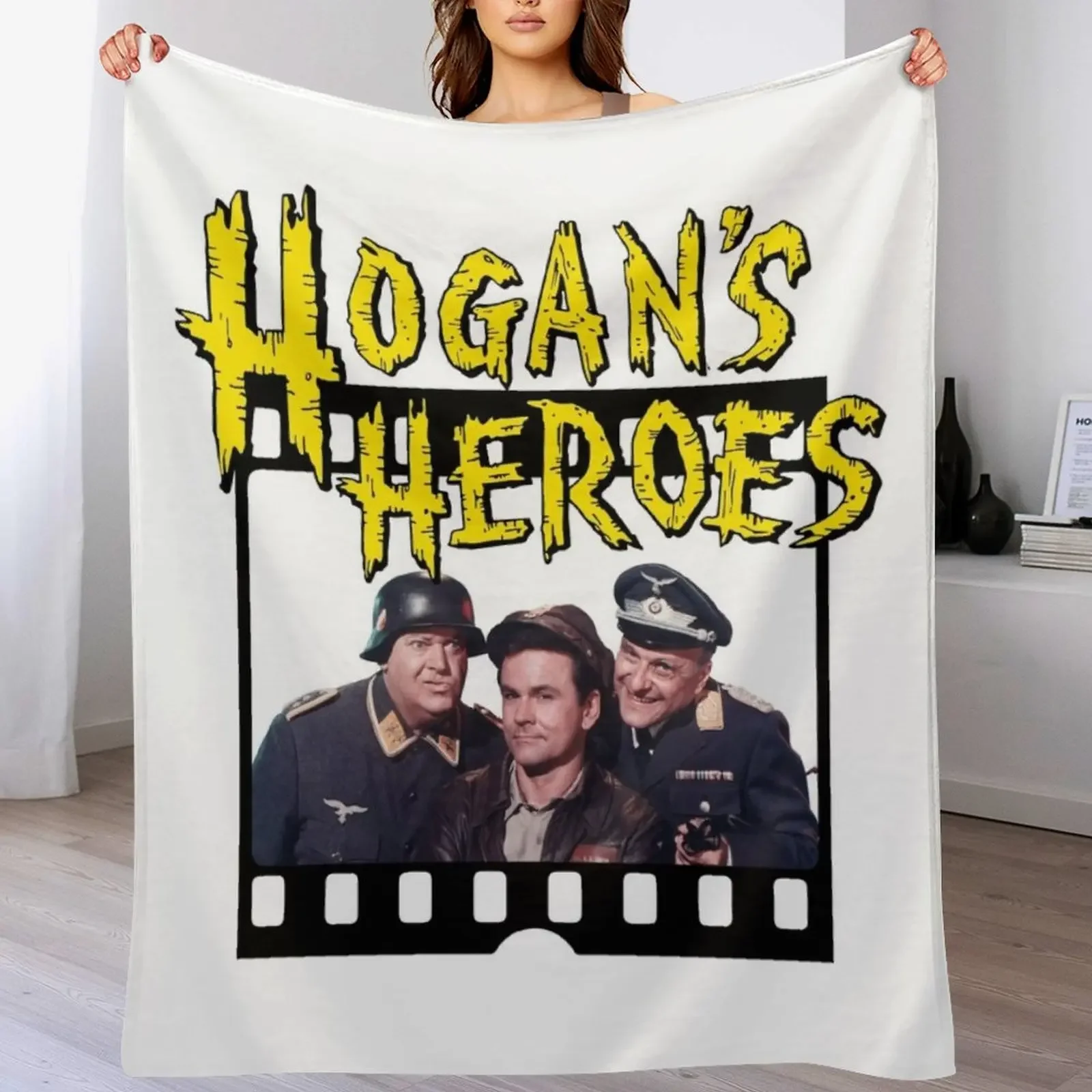 Hogan's Heroes Papa Schultz Throw Blanket Blankets For Sofas Hairy cosplay anime Blankets