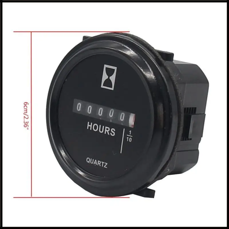 ل 6-80 فولت عداد مقياس ساعة ميكانيكية لدراجة نارية محرك البنزين للبنزين للديزل #6