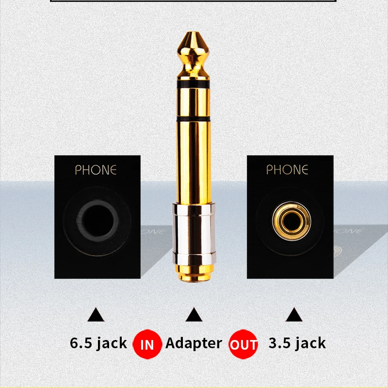 1PCS 3.5 To 6.35 Audio Adapter 6.5mm To 3.5mm Jack Converters Male Female Connector Headphone Plug 6.3mm 6.5mm Converter Plug