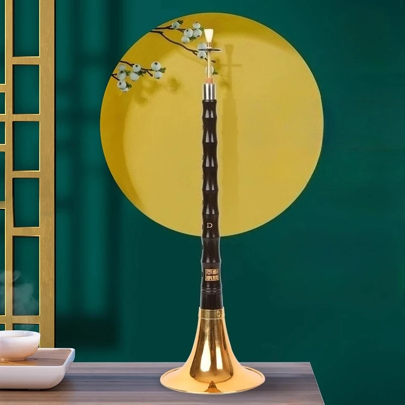 

Ebony Suona D Key Chinese Traditional Suona Professional Performance Small Horn Ethnic Loud Volume Wind Instrument for Beginners