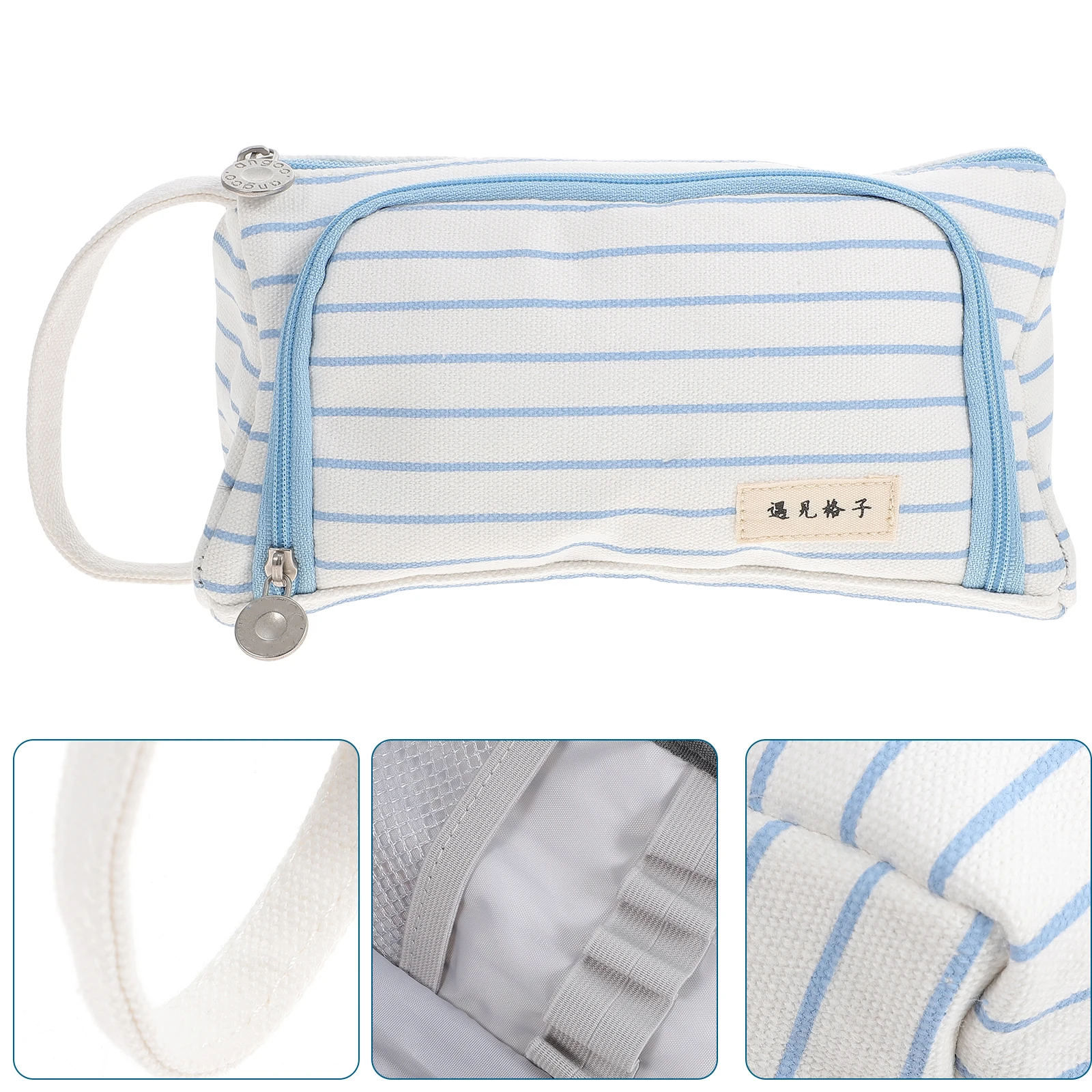 

Large Capacity Pencil Case Student Stationery Bag Zipper Storage Portable Pouch