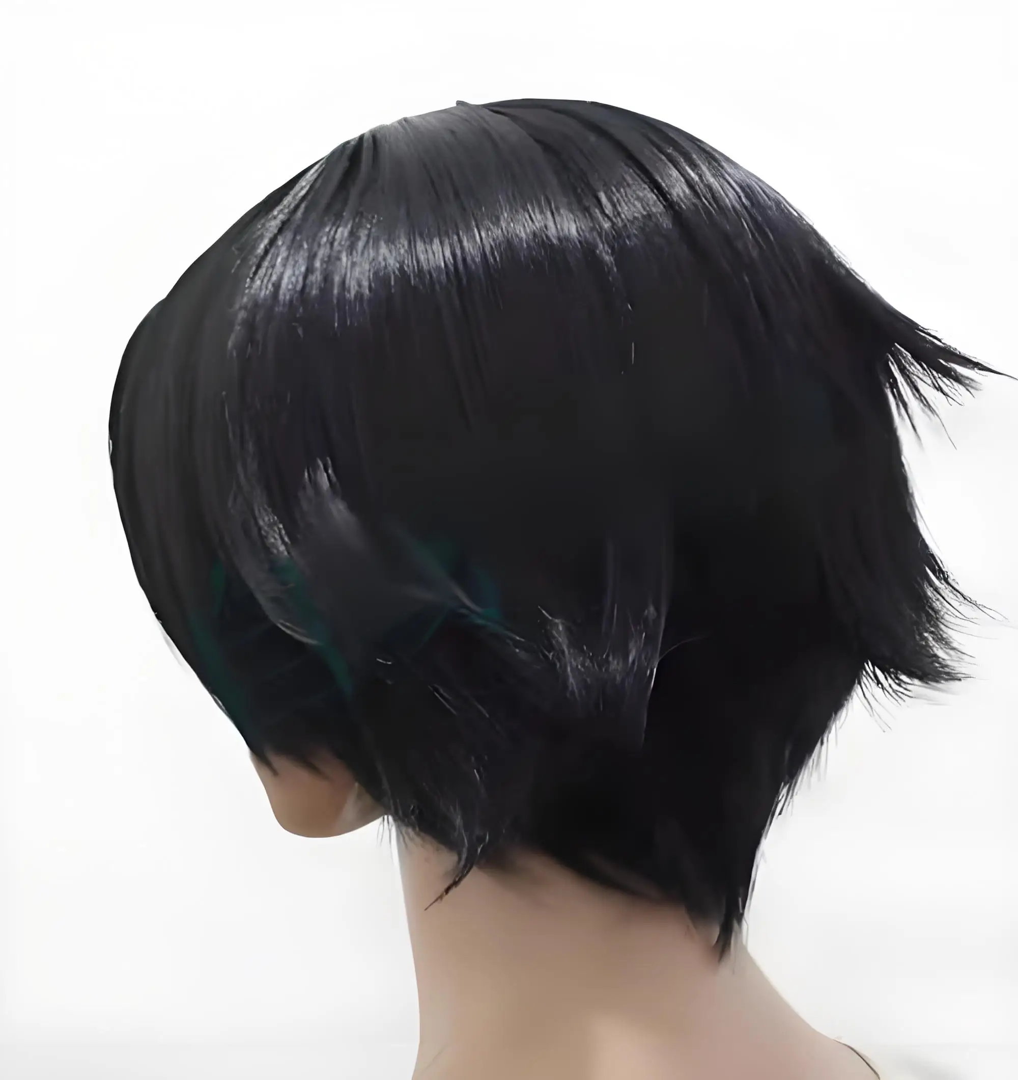 Hetalia Im Yong Soo شعر مستعار تأثيري مخصص على غرار قصير أسود شعر مستعار أنيمي الشعر الاصطناعية للحزب زي