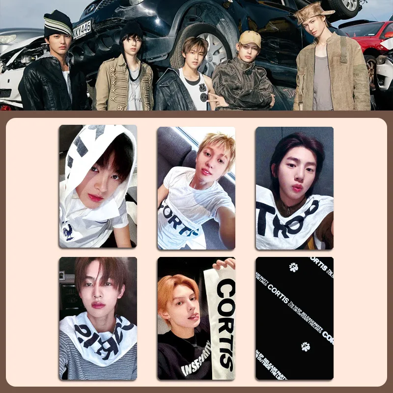 بطاقات صور Kpop CORTIS COLOR OUTSIDE THE LINES EP بطباعة مزدوجة الجوانب بطاقة LOMO مجموعة هدية لمحبي جيمس مارتن جوشون