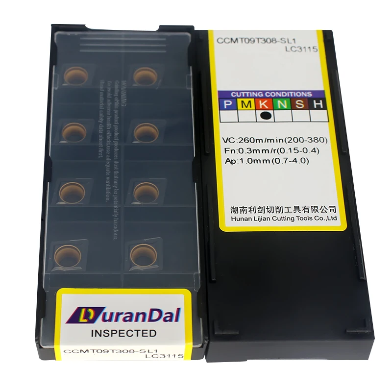 Free Shipping Carbide Inserts CCMT09T304-SL-1 LC3115 Metal Lathe Machining Indexable Cutter  Turning Tools Inserts For Cast Iron