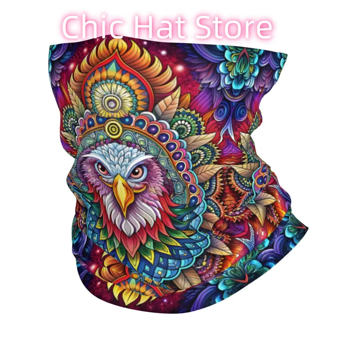 

Eagle Mandala Headband Neck Warmer Men Ski Running Tube Scarf Medical Nurse Face Bandana Gaiter