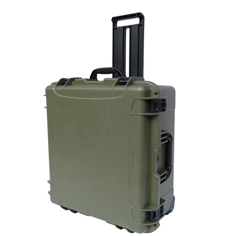 Custom  L216 Durable Plastic Storage Rolling Tool Box Waterproof Hard Heavy Duty Trolley Case
