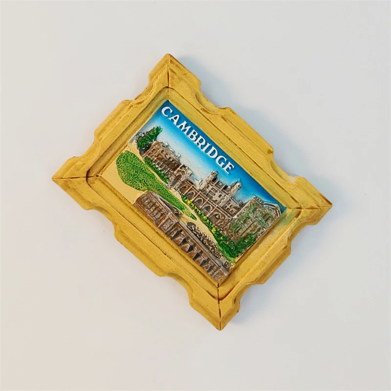 Britain，University of Cambridge，3D Stereoscopic，Tourism Souvenirs，Resin painting，Decoration home，Refrigerator magnets