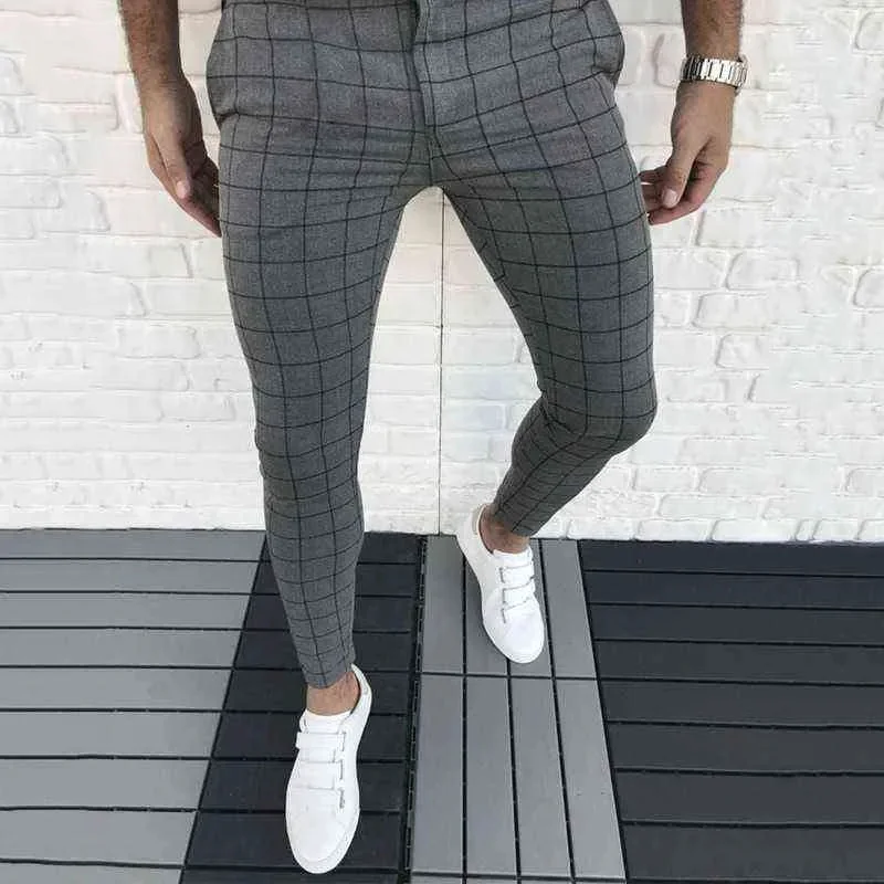 Elegante e popular calça masculina, de negócios e lazer, perna reta, slim fit, marca de design, nova, MA2