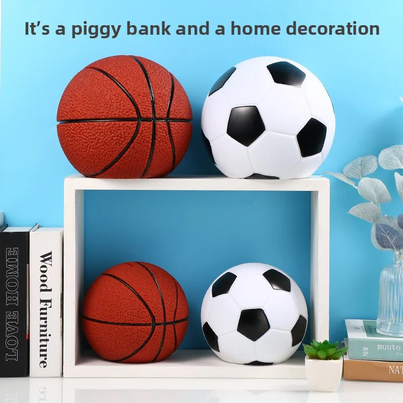 

2025 Football and Basketball Piggy Bank Can Be Stored, Cartoon Piggy Bank Is Available for Children's Birthday Gifts