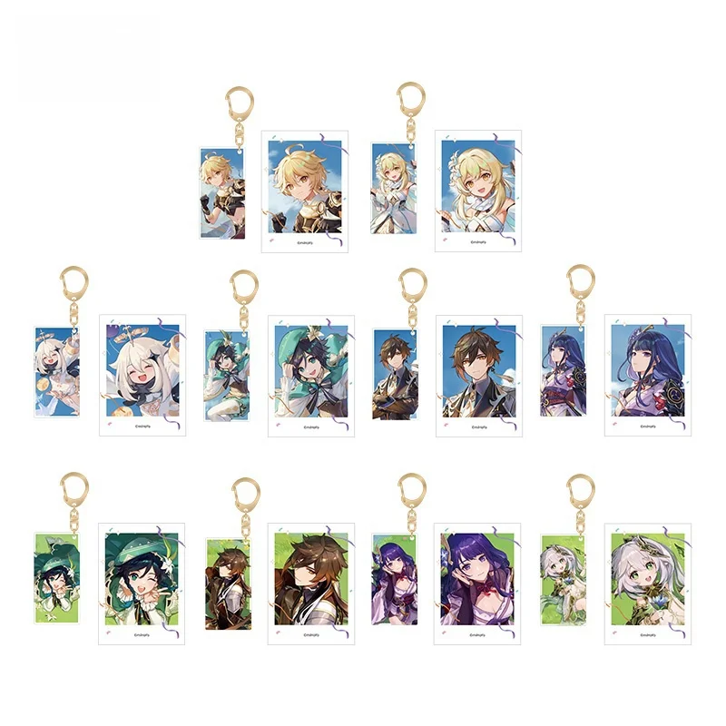 

Genshin Impact 2023 Carnival Gathering Series Desktop Decoration Figures Merch Pendant Photo Cards Set-Photo Album Collection