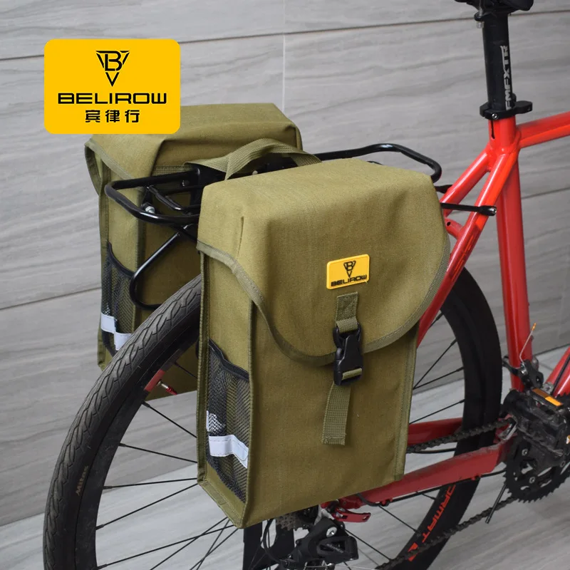กระเป๋าจักรยานกันน้ำขนาดใหญ่ กระเป๋าติดท้ายจักรยานแบบมีฝาปิด สำหรับเก็บสัมภาระ กระเป๋าท้ายรถจักรยานเสือภูเขา สำหรับการเดินทาง