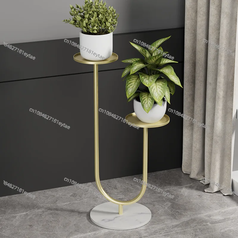 Modern Minimalist Iron Flower Stand Multi Tier Floor Plant Shelf for Living Room Balcony Indoor Decor