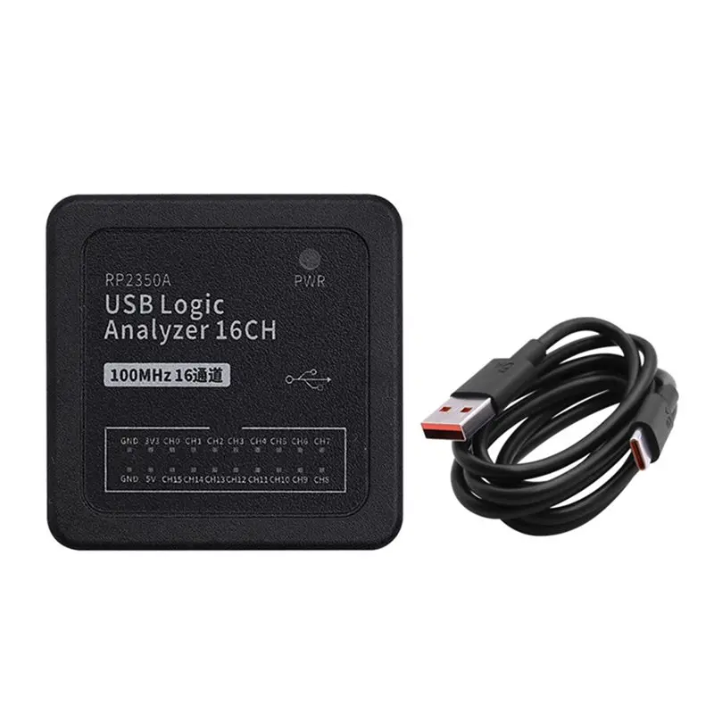 B14C RP2350A Microcontroller 16CH USB-C USB Logic Analyzer Digital Signal Synchronous Acquisition