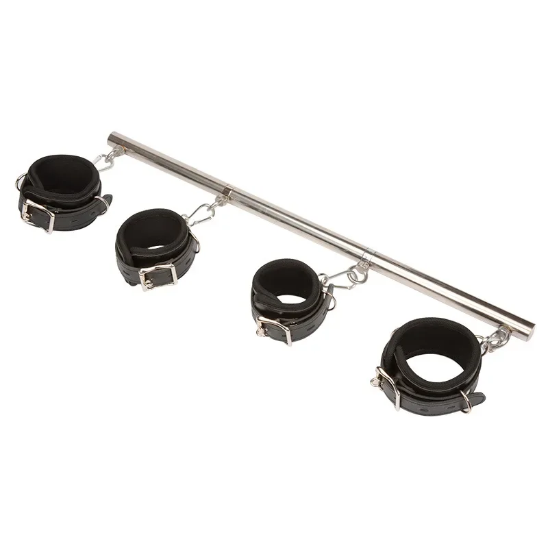 BDSM 조정 가능한 강화 분리형 수갑 샤클 칼라 세트, 속박 구속 페티쉬 노예 성인 게임 SM 섹스 토이