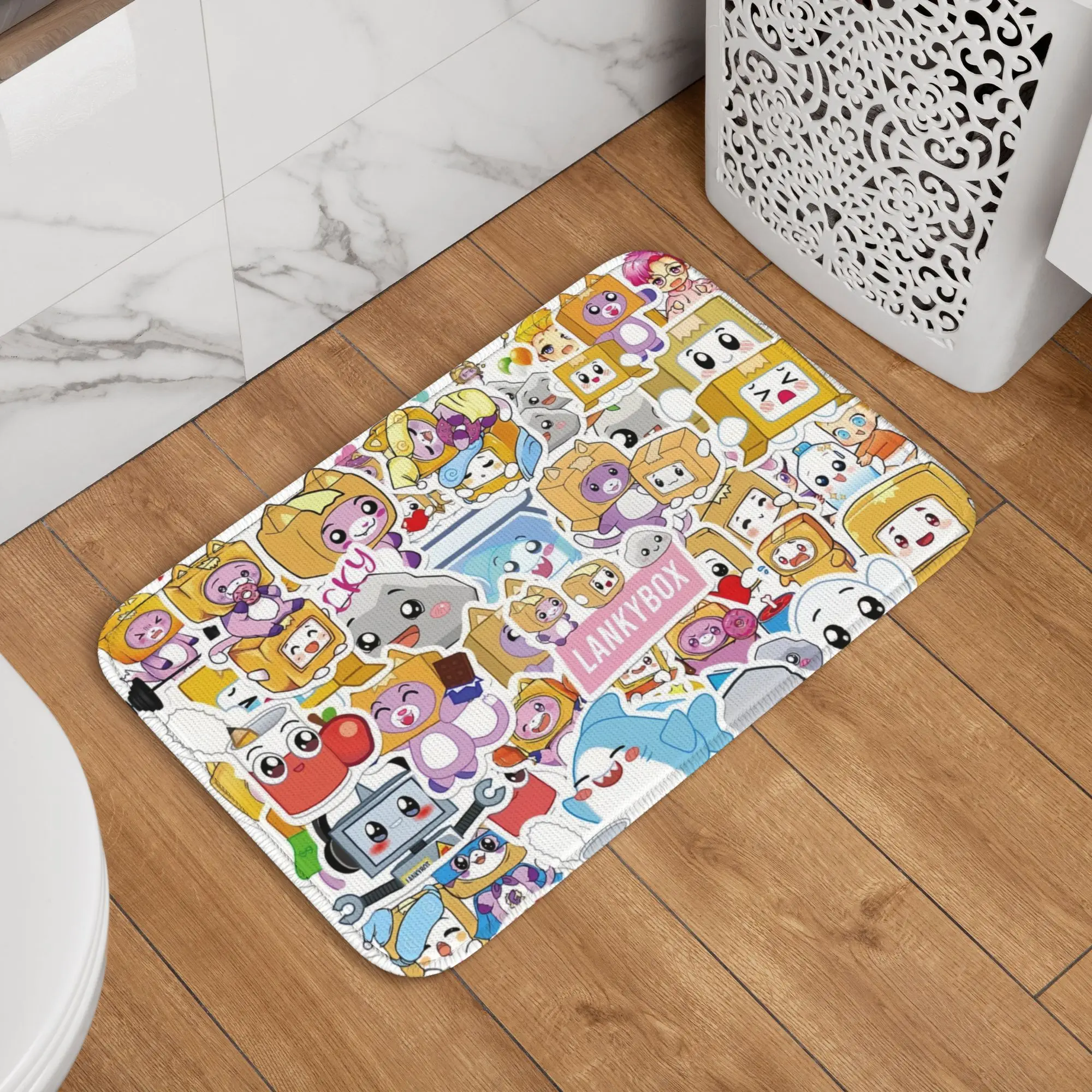 Custom Game Lanky Box Fashion Anime Cartoon  Doormat Non-Slip Kitchen Bath Mat Garden Garage Floor Door Entrance Carpet Rug