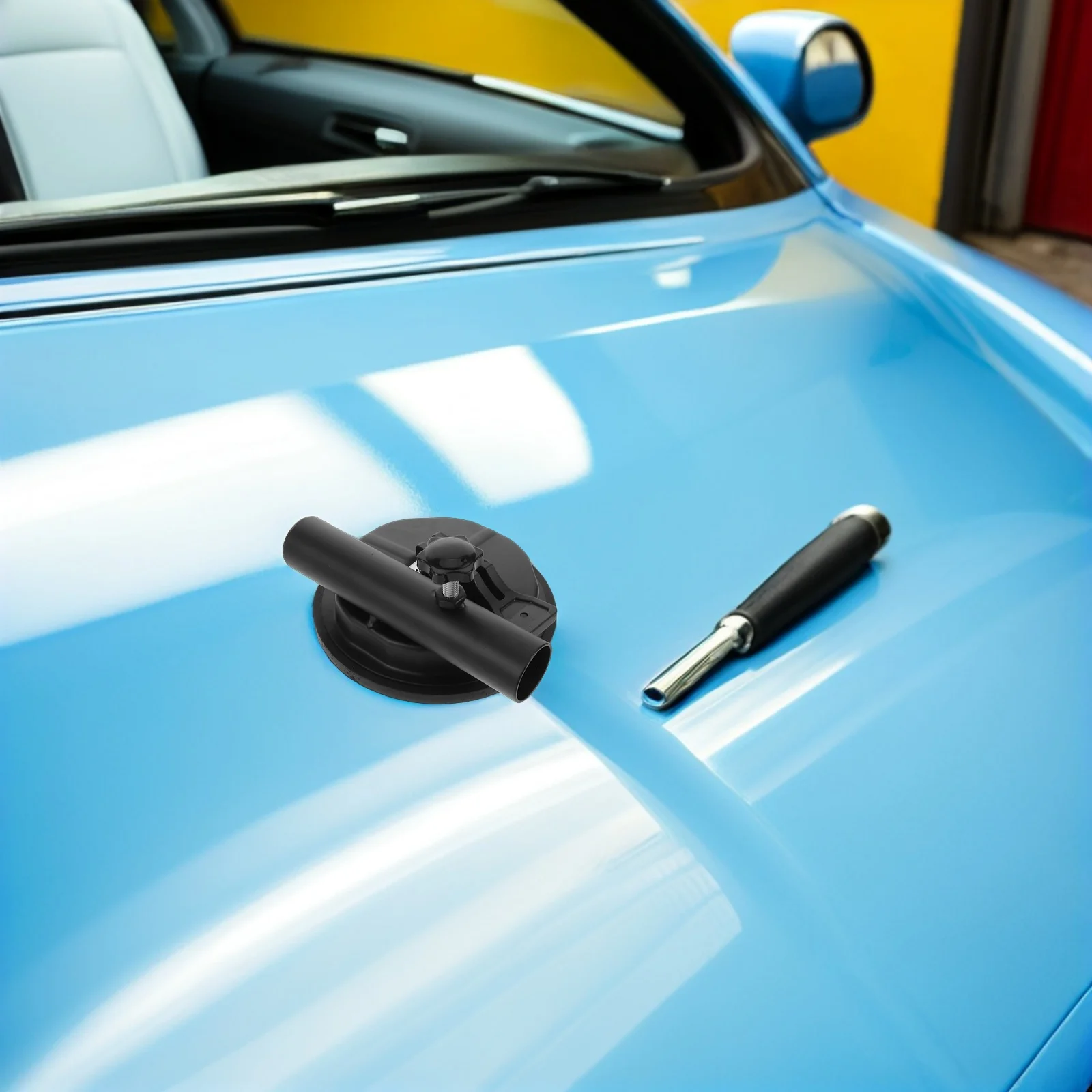 

Universal Flagpole Bracket with Strong Suction Cup Heavy Duty Car Flag Mount for Truck Rv Window Glass Weather Resistant Quick