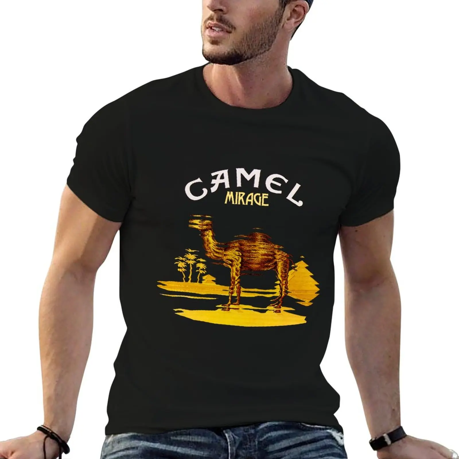

Camel T-Shirt t shirts cotton 100% black cotton t-shirt plain for man package T-Shirt