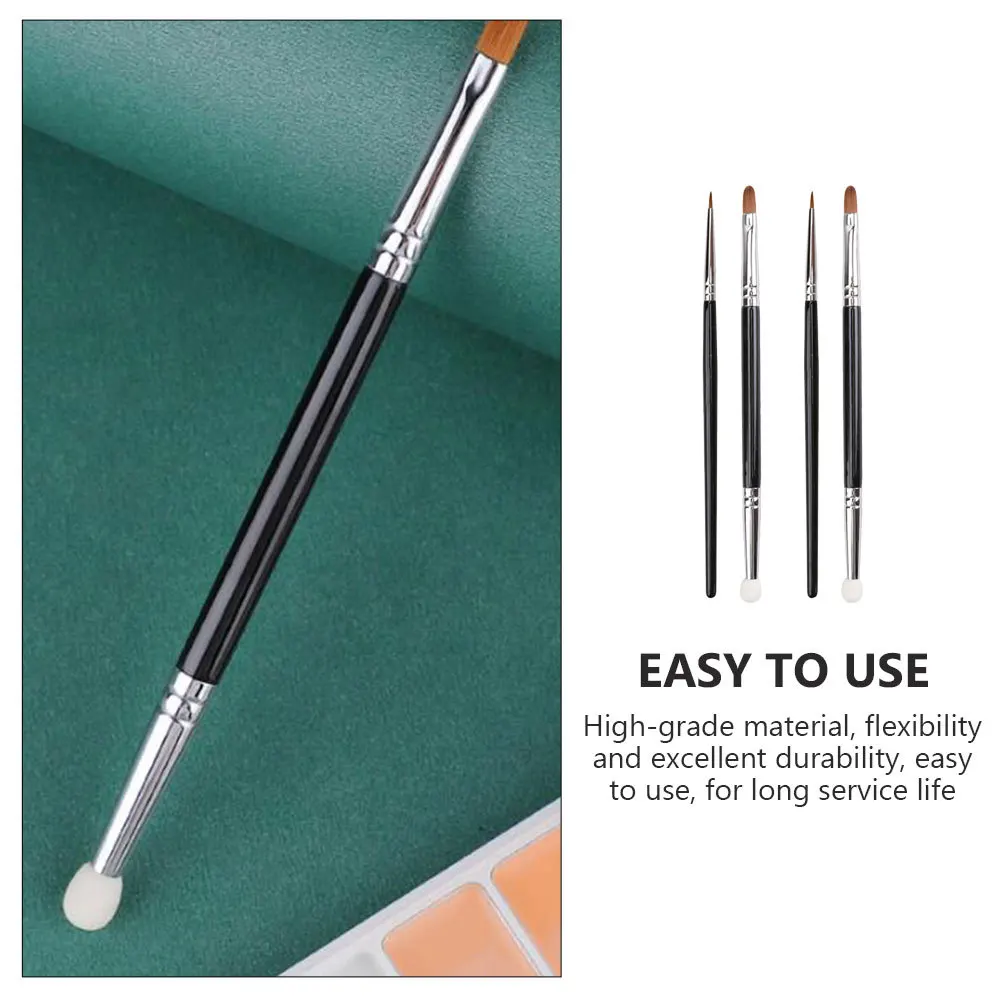 4Pcs Concealer Brush Multi Functional Dual Head for Eyeliner Lip Liner Nose Contour Creative Makeup Solutions Makeup