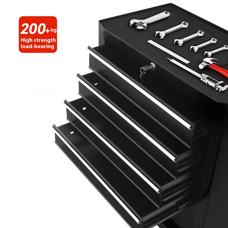 Armário de ferramentas de rolamento de 5 gavetas com rodas Carrinho de armazenamento móvel multifuncional de metal para oficina de reparos de garagem e Warese industrial