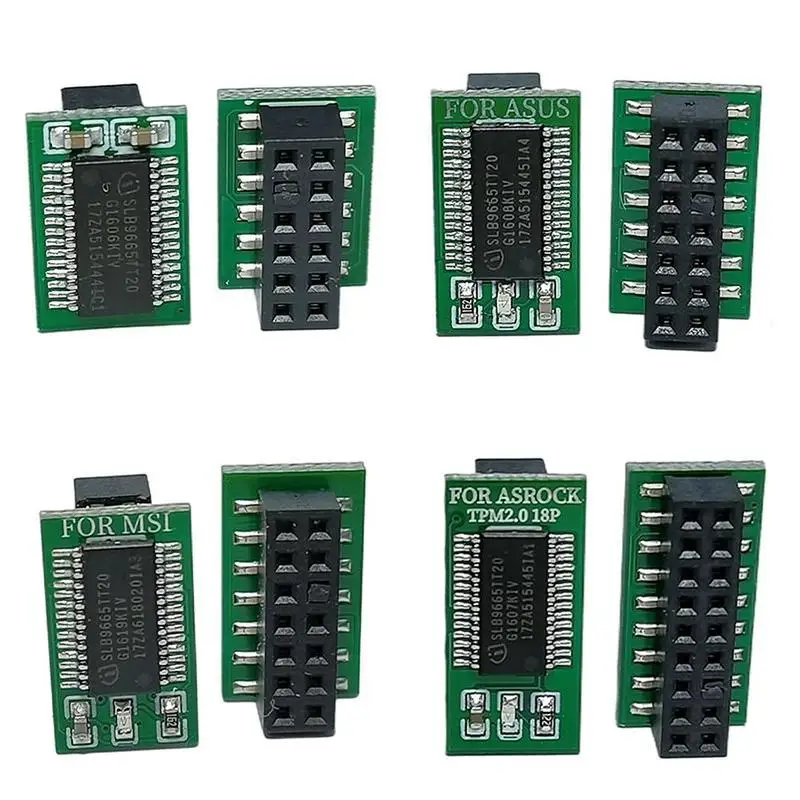 Tpm Module 12 14 18 20 Pin LPC For ASUS MSI GIGABYTE ASRock Encryption Security Module Remote Card TPM 2.0 Module Board - view 4