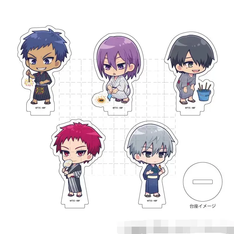 Juego de figuras acrílicas Atsushi Murasakibara Shintaro Midorima Seijuro Akashi Tetsuya Taiga, minifiguras para Cosplay, regalo